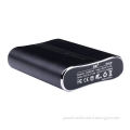 High-end, easy for travel black color manual for power bank battery charger, 10,400mAh